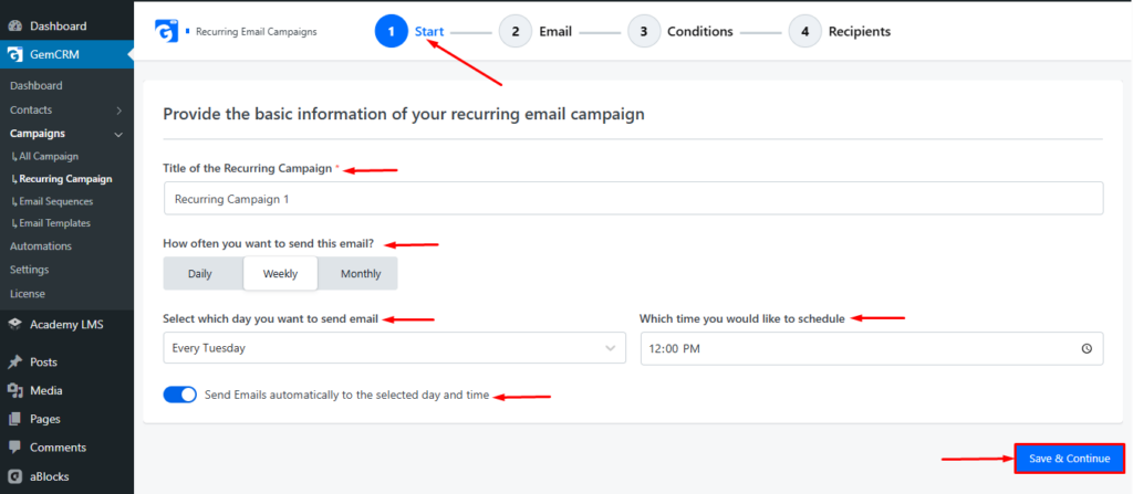  Recurring Campaign
