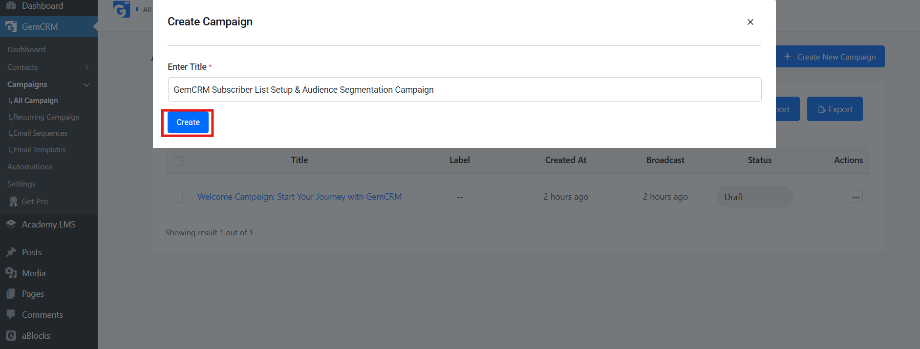 Email Campaign