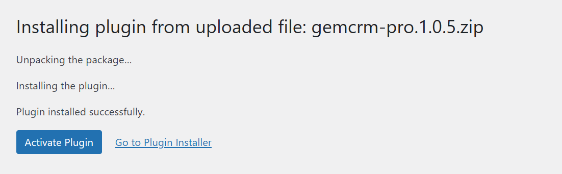 Activate GemCRM Pro