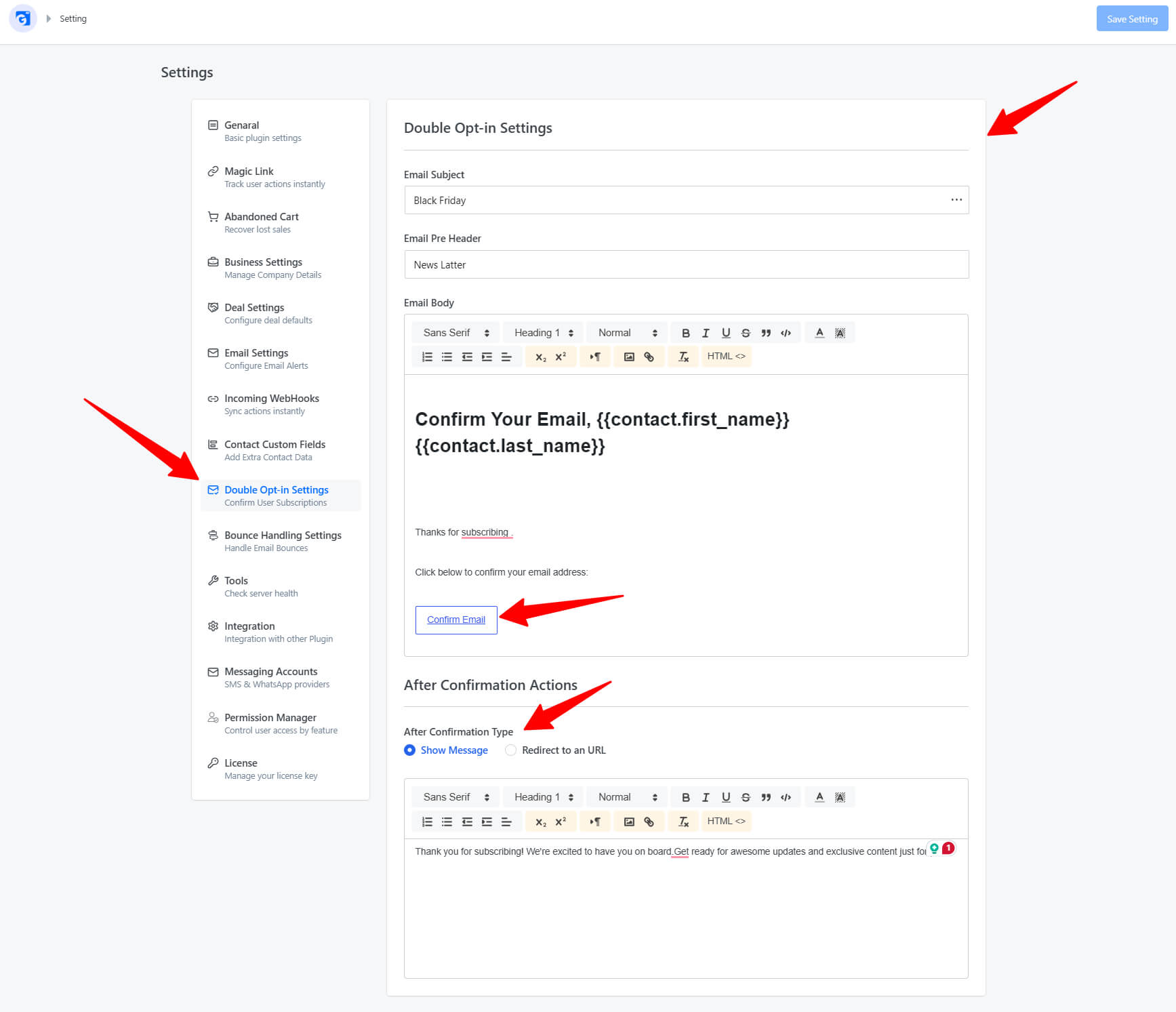 Double Opt-in