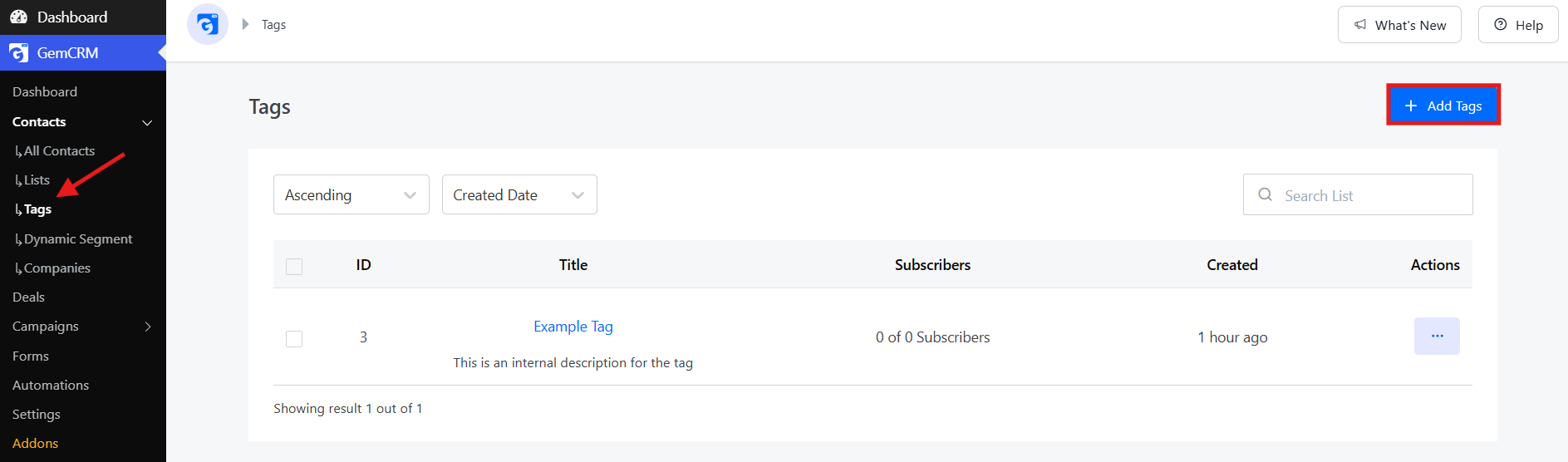 Add Tags