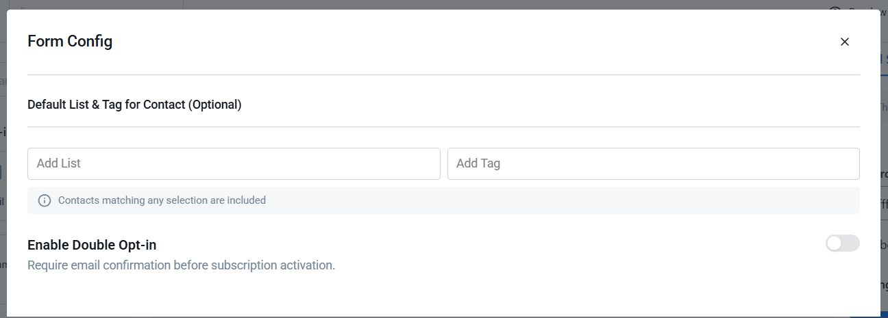 Form Configuration