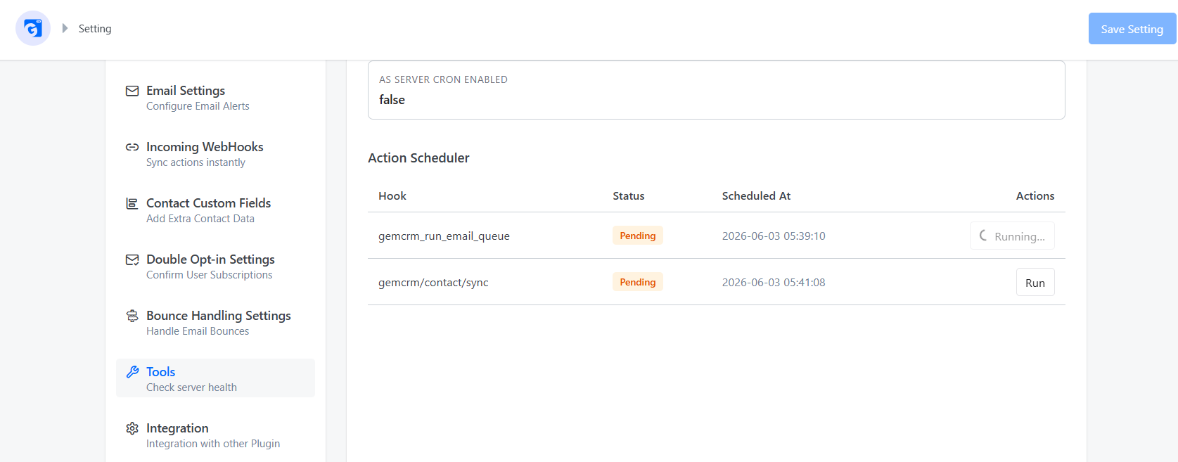 Running a task manually