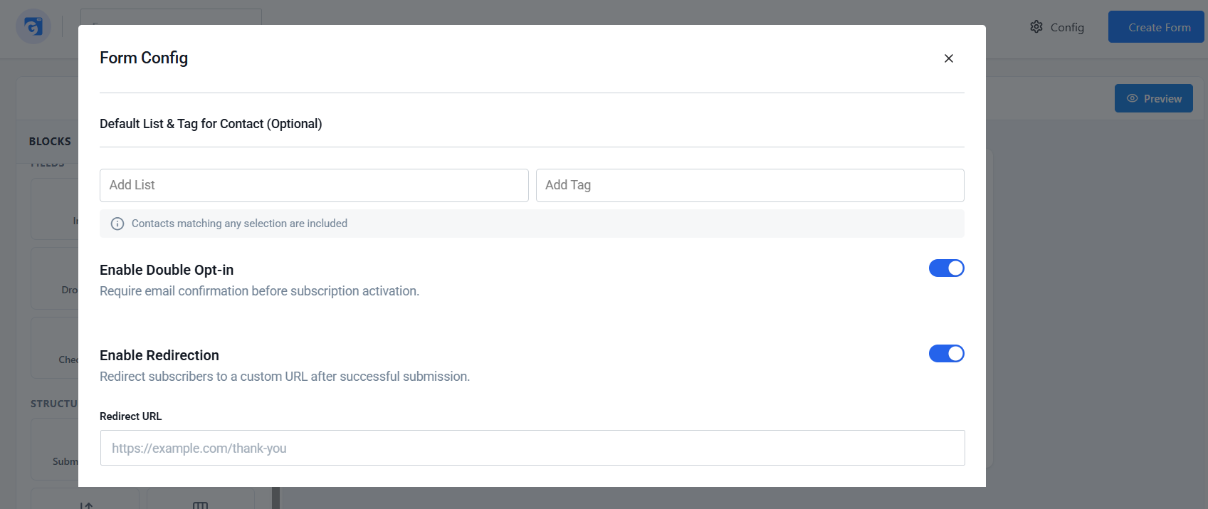 Form Config
