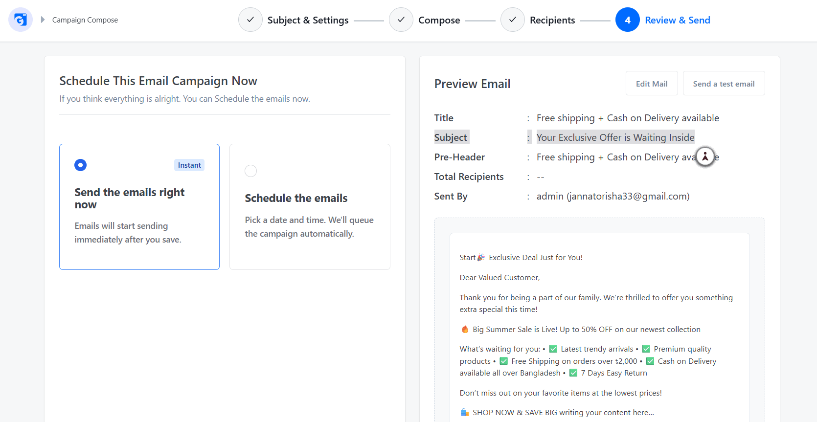Campaign Compose