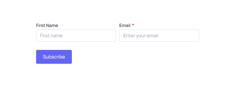 Subscribe form