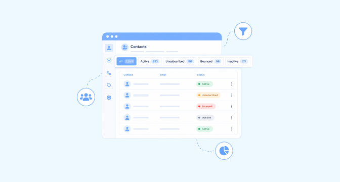 Contact Status Filter Tabs