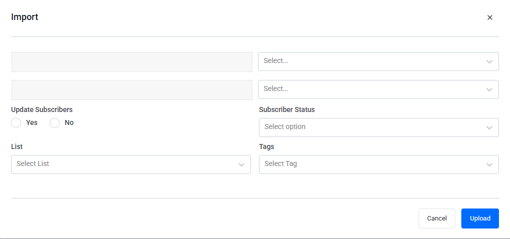 Map CSV Fields