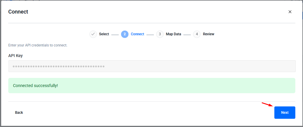 Enter your Mailchimp API Key