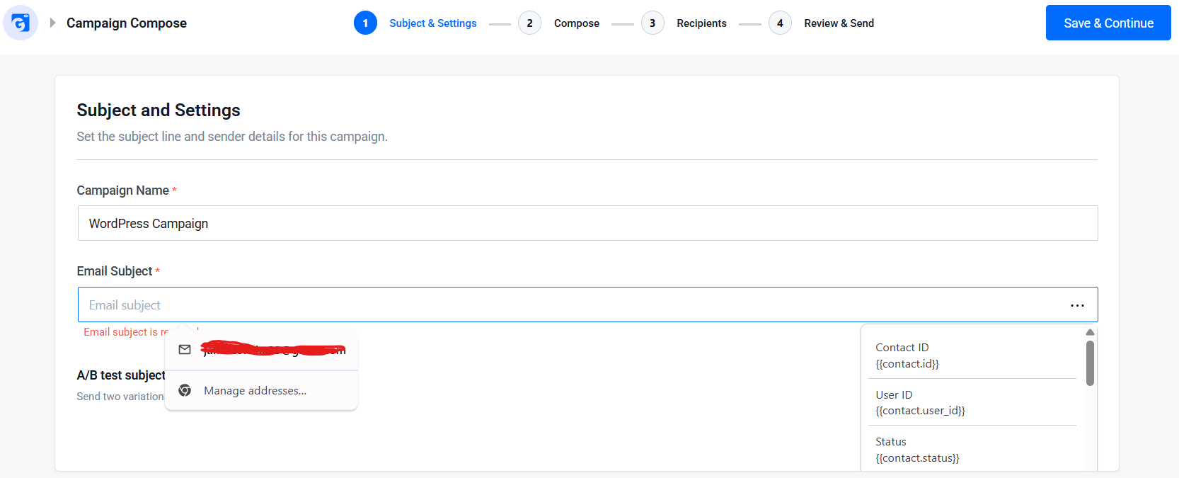 Campaign Compose