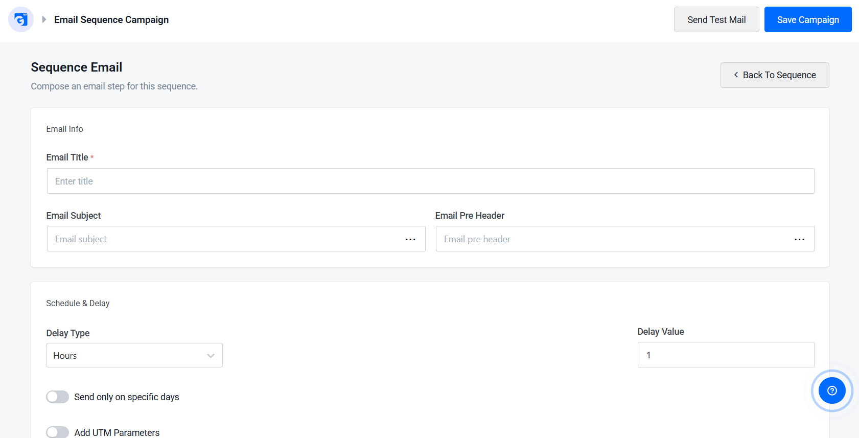 Sequence Email
