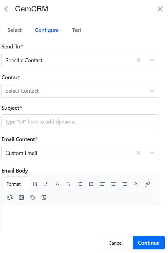 Custom Email