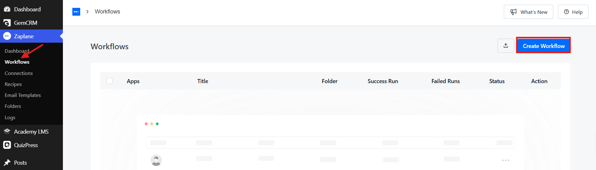 Create Workflow
