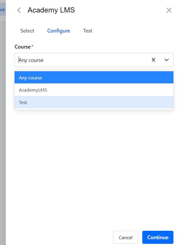 Configure