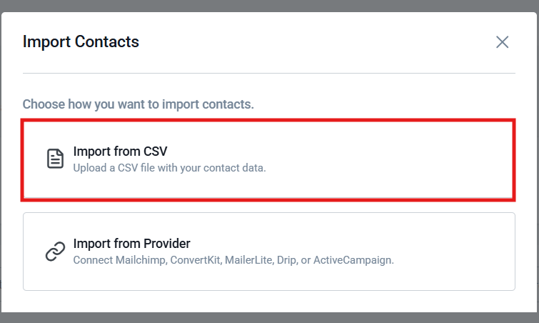 Import Contacts
