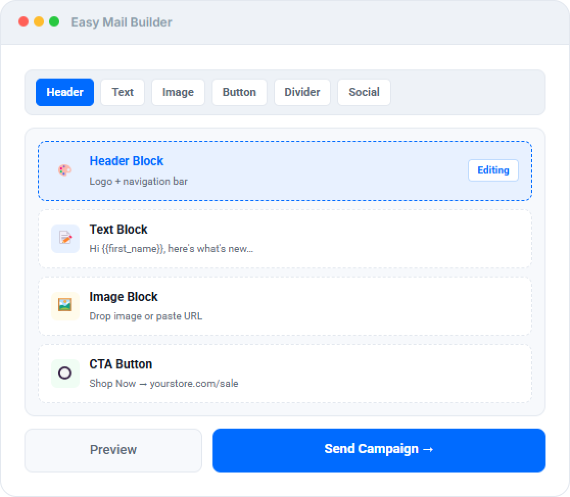 Easy Mail Builder