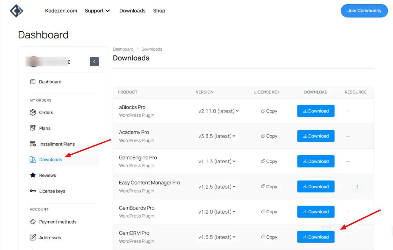 Download GemCRM Pro