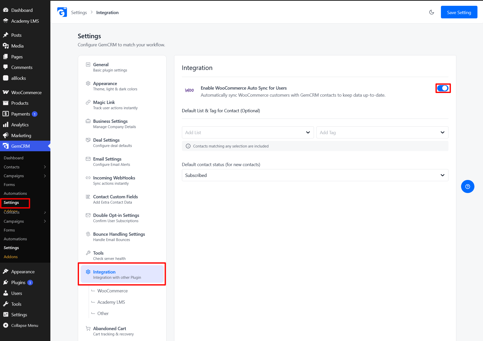 WooCommerce CRM Integrations