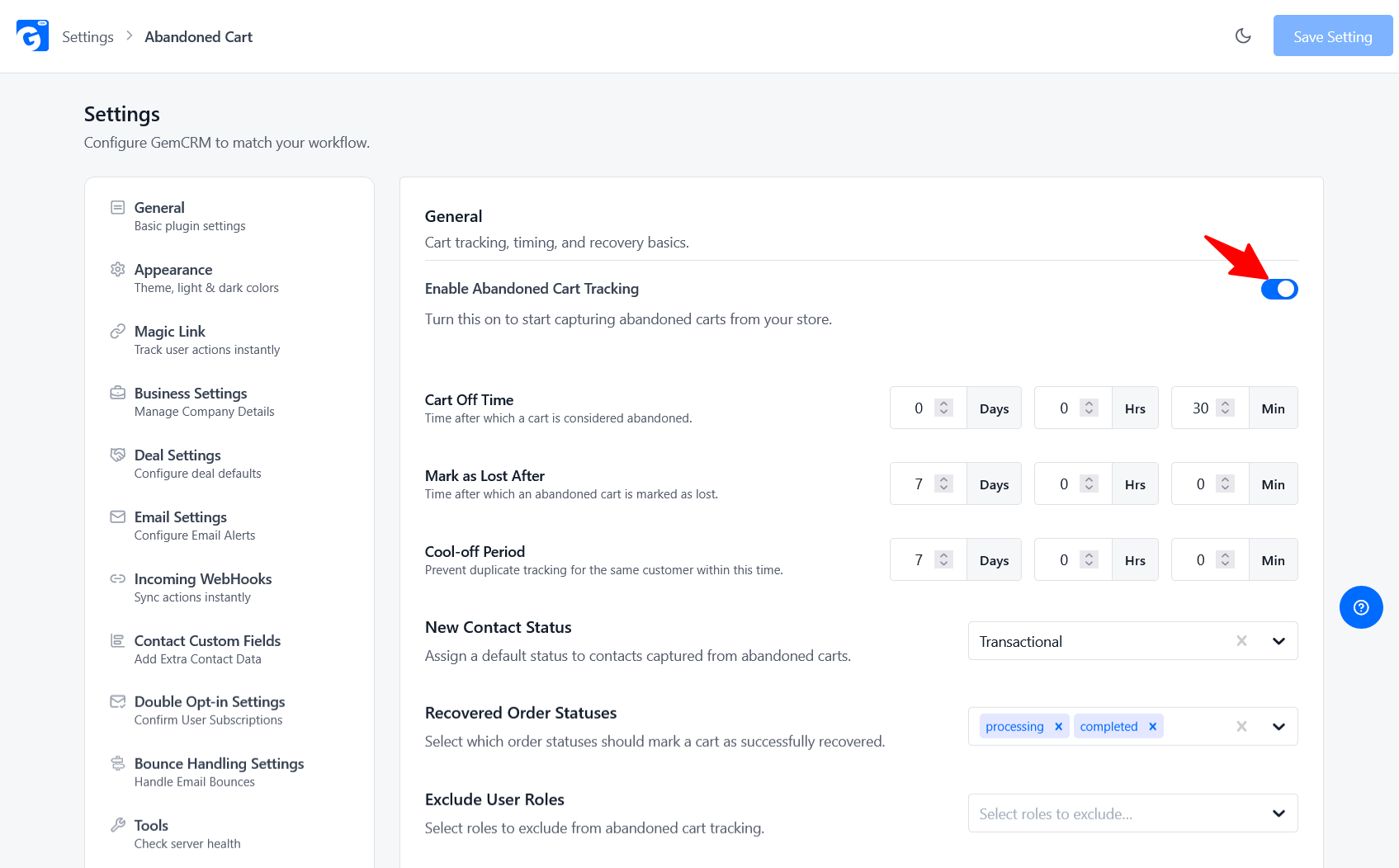 General Settings