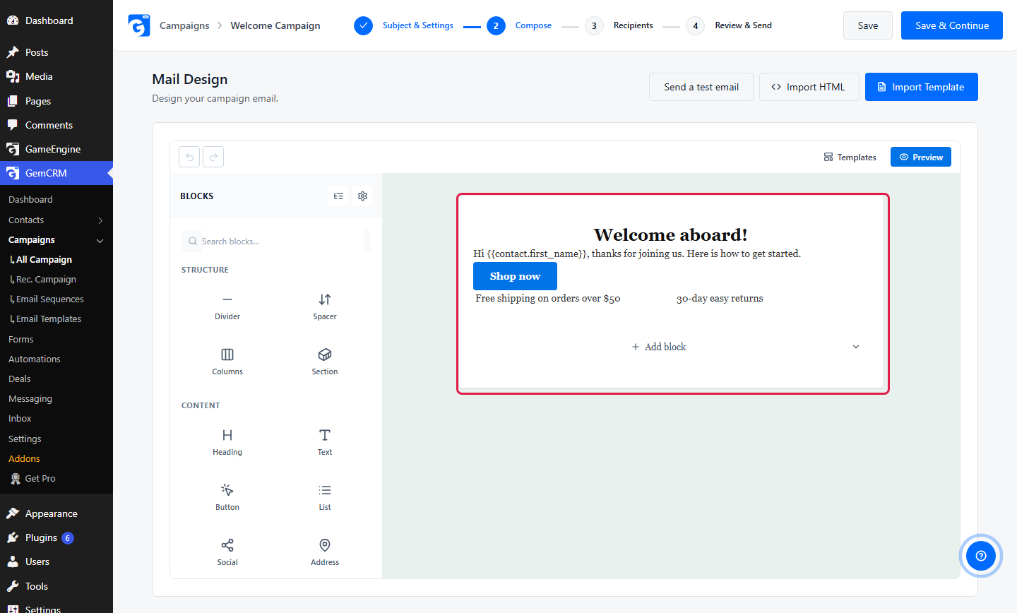 Mail Design